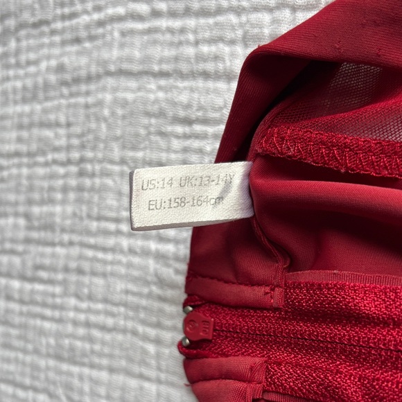 Elegant Sleeveless Maroon Bodysuit - Picture 6 of 6